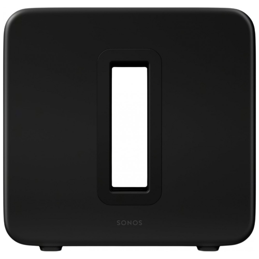 Sonos Sub 4 Subwoofer Sem Fio Premium, Dual Woofers Elípticos, Bass-Reflex, Wi-Fi 6, Controle via App Sonos – Preto Fosco