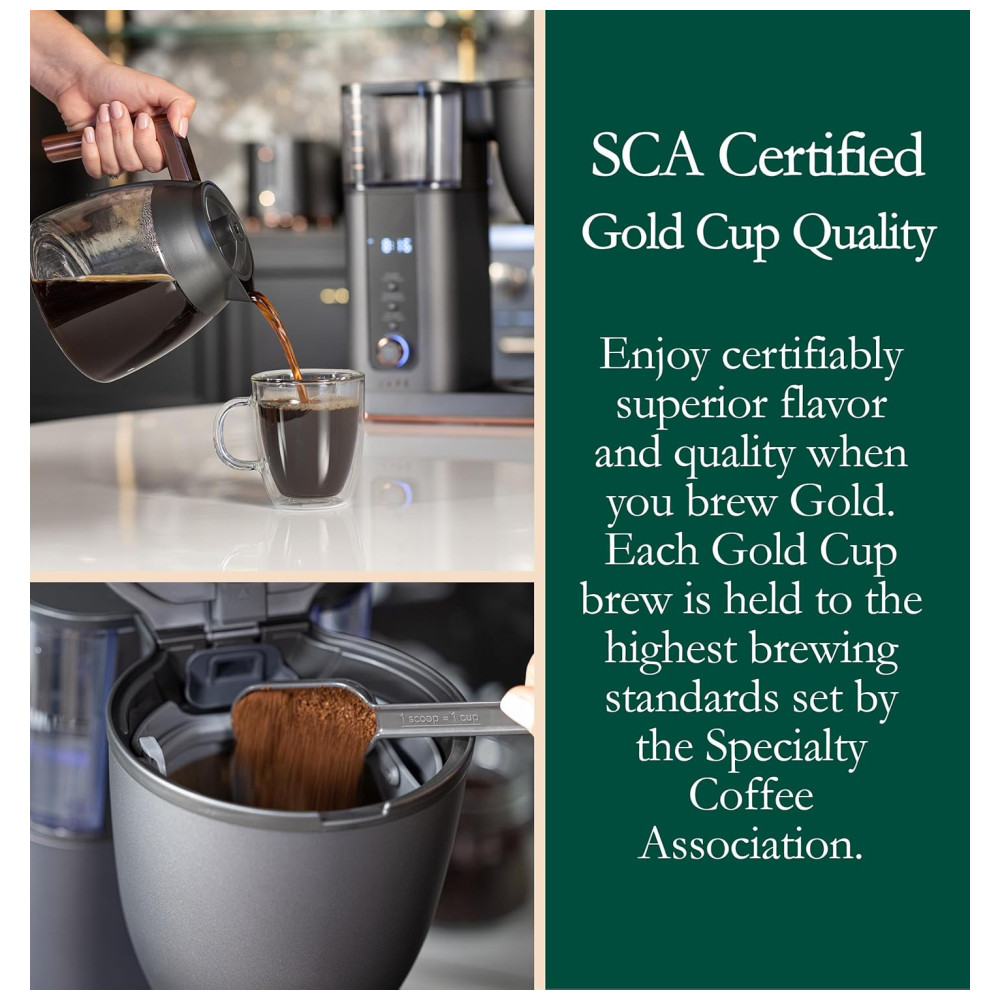 teira Elétrica Programável CAFÉ Programavel com Jarra de Vidro Até 10 Xícaras 2.8L 110v CAFE C7CDABS3RD3 Preto - Imagem 5