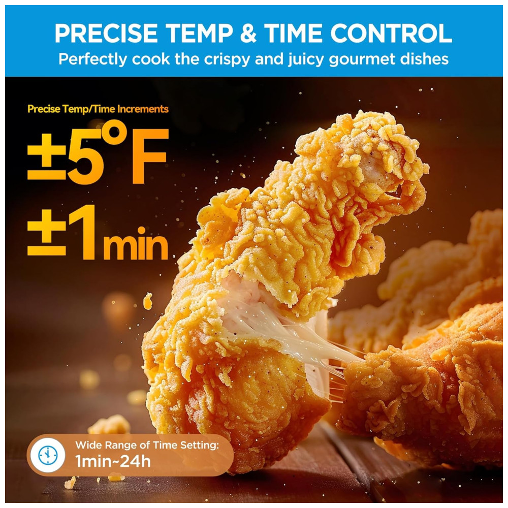 Forno e Fritadeira Elétrica Midea Flexify 10 em 1 25L Air Fryer com Portas French Door 25% mais rápido 90% menos óleo aço inox cozinha - Imagem 9