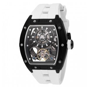 Relógio Masculino Invicta S1 Rally Torque Automático com Mostrador Esqueleto 44mm Branco 49035