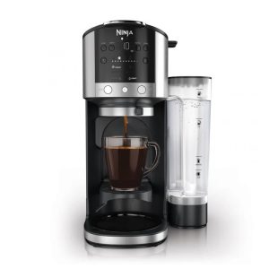 Cafeteira Ninja DualBrew Inox 12 xícaras Café em Pó e Cápsulas 4 Estilos de Preparo Cold Brew GP161 110V