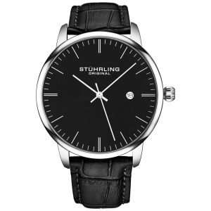 Relógio Masculino Quartzo Resistente 50m STUHRLING 3997Z.2 Preto