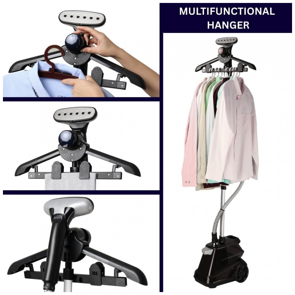 Salav Vaporizador de Roupas Comercial Heavy Duty de Tamanho Completo com Pedais e Reservatório de Água Extra Grande de 3L, - Imagem 3