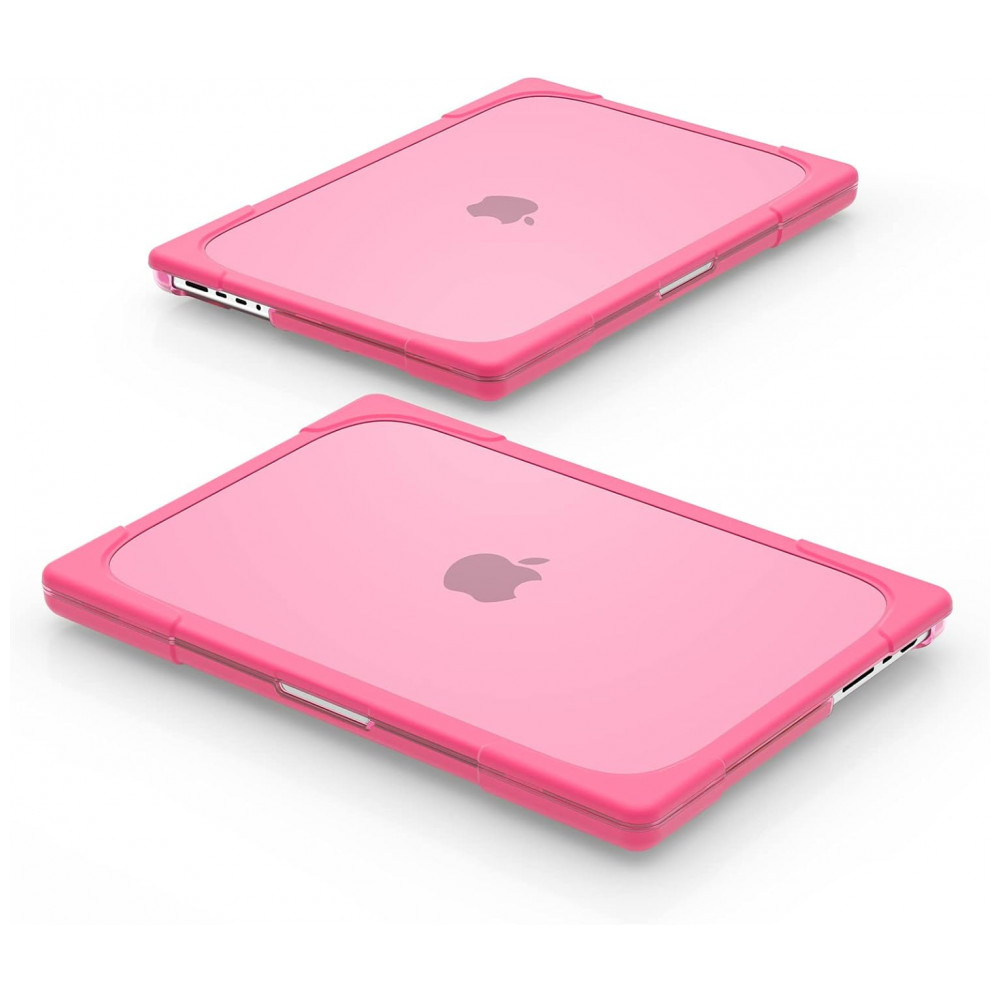 Capa Rígida Batianda MacBook Pro 16" Rosa – Modelos A3403 A3186 A2991 A2780 A2485 com Suporte Dobrável - Imagem 5