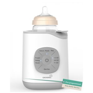 Aquecedor de Mamadeira GROWNSY Rápido e Preciso para Leite Materno e Fórmula Infantil Controle de Temperatura Aquecimento para Todos os Tipos de Ma