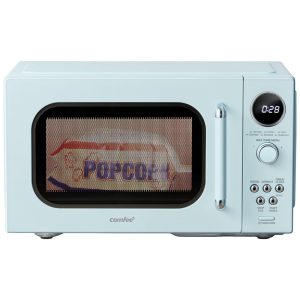 Forno de Micro-ondas Retro COMFEE Compacto de Bancada 2548 litros com 6 Menu Automático Cozimento Multifásico Função Silenciosa LED Digital