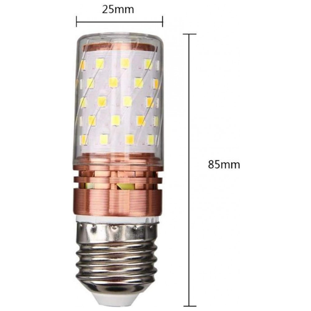 Lâmpada LED Milho 10W E27 24-60V DC Branco Quente 60 LEDs para RV, Camper, Solar, Marina e Off Grid - Kit com 5 Unidades Econômicas,LLP-LED - Imagem 5