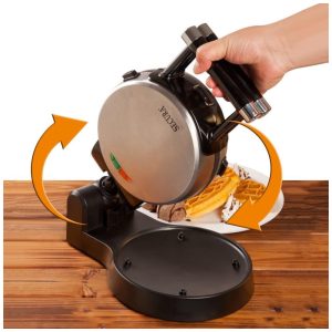 Máquina de Waffle Secura Upgrade Automatic 4 Fatias Aço Inoxidável 110v Prateado