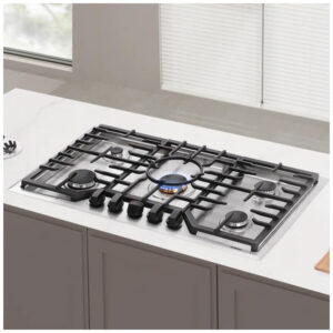 Cooktop a gás 91cm Robam inox 5 queimadores mesa selada queimador wok latão 50000 BTU conversível GN GLP 110V