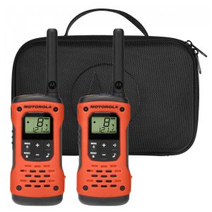 Rádio Comunicador Walkie Talkie Motorola Solutions T605_H2O Rádio FRS Portátil Bidirecional 22 Canais (563 km) Recarregável Emergência