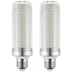 Lâmpadas LED RA RAYHOO 18W 2800 Lumens 3000K Branco Quente E26/E27, Equivalente 120-180W, Ultra Brilhante, Não Dimável, Kit 2 Unidades