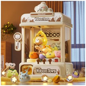 ORANGE OCEAN Máquina de Garra Grande 57 PCS para Crianças com Som e Luz Estilo Ursos Brinquedo Arcade para Meninos e Meninas 3-8 Anos