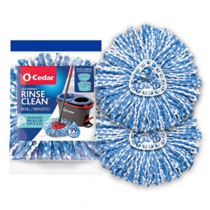 Refil Mop de Microfibra Lavável RinseClean O Cedar 2 Unidades