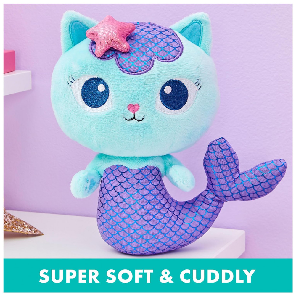 DREAMWORKS GABBY'S DOLLHOUSE: Conjunto de 2 Brinquedos de Pelúcia Purr-ific com Cakey Cat e Mercat - Para Crianças de 3 Anos ou Mais - Imagem 2