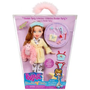 Boneca Fashion Bratz Slumber Party Meygan com 2 Conjuntos de Pijamas Pelúcia e Acessórios Tamanho Único