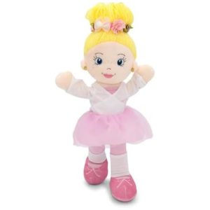 Boneca de Pano Bailarina Eimmie  da Playtime by Eimmie - Ideal para Meninas Bebês e Crianças Pequenas