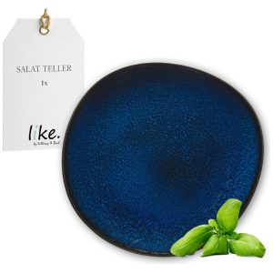 Prato para Todas as Ocasiões de 23 cm Elegância e Praticidade em Sua Mesa com Formato Redondo e Material de Cerâmica Villeroy Boch Azul