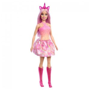 Barbie Unicorn Rosa A Touch of Magic com cabelo fantasia e acessórios de unicórnio 2024