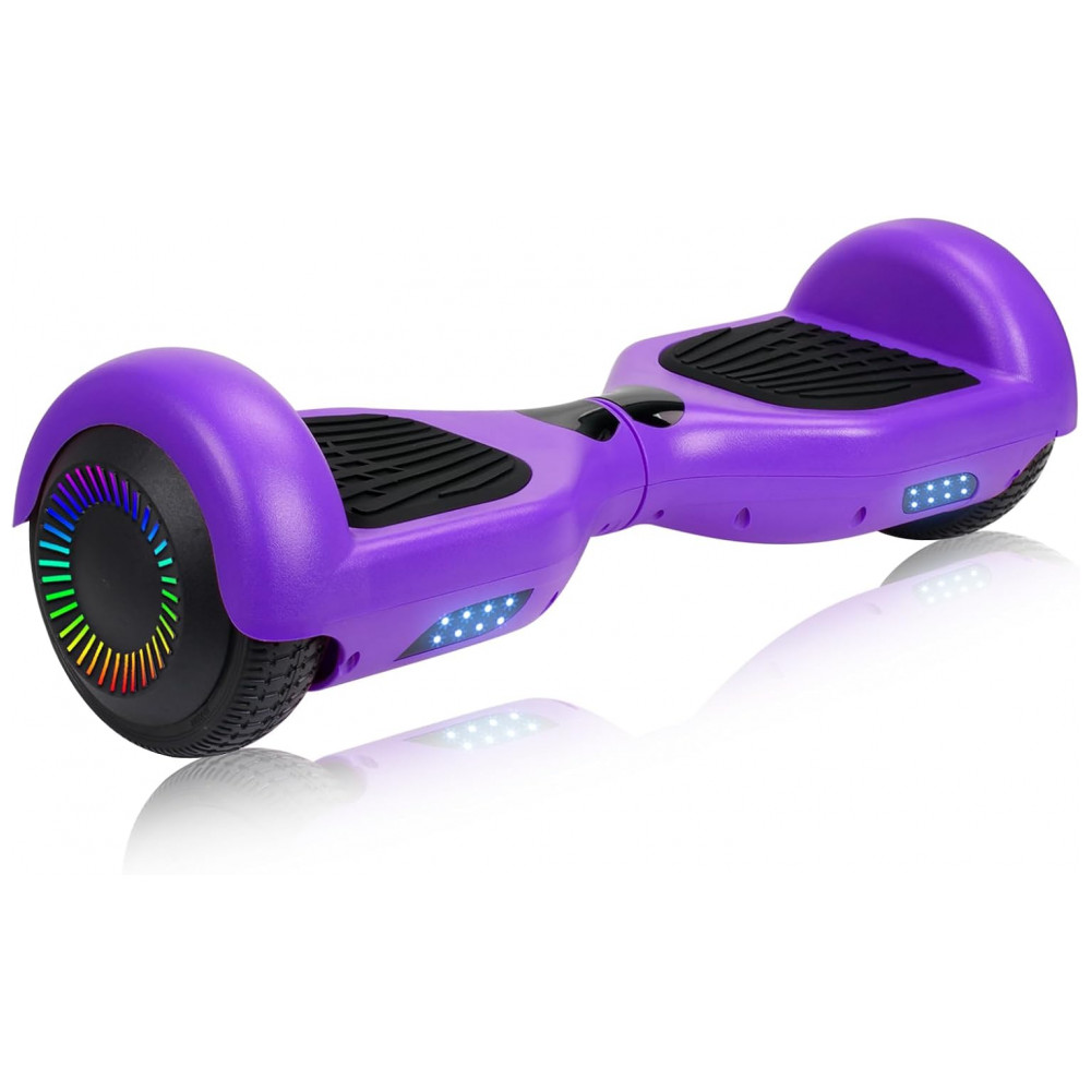 Hoverboard Elétrico Hover-1 Nova Roxo, Autoequilibrado 16 km/h, Bateria 36V 4Ah, Motor 350W, Alcance 16 km, LED, Bluetooth, Peso 12,5 kg com embalagem - Imagem 2