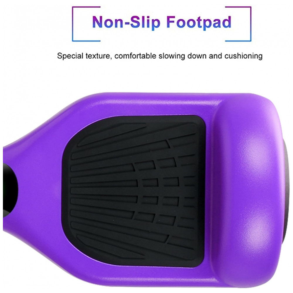 Hoverboard Elétrico Hover-1 Nova Roxo, Autoequilibrado 16 km/h, Bateria 36V 4Ah, Motor 350W, Alcance 16 km, LED, Bluetooth, Peso 12,5 kg com embalagem - Imagem 5