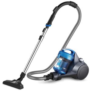 Aspirador WhirlWind Bagless Canister Cleaner leve com fio para carpetes e pisos duros EUREKA NEN110A Azul