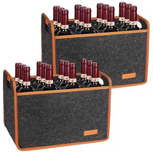 Bolsa Térmica para 12 Garrafas de Vinho da Foyego - Kit com 2 Unidades Ideal para Viagens Camping e Piqueniques Presente Ideal para Amantes de Vinho
