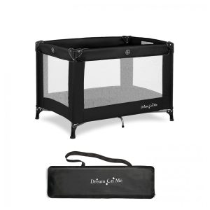 Cercadinho para Bebê com Bolsa de Transporte e Alça de Ombro Dream On Me Preto