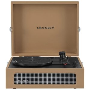 Vitrola Toca Discos 3 Velocidades com USB 45 RPM  110v CROSLEY CR8017B TA Marrom Claro
