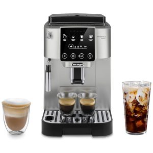 Máquina de Café Expresso Automática com Espuma de Leite Manual e Desligamento Automático 110V 1250W De Longhi Magnifica Start Prata