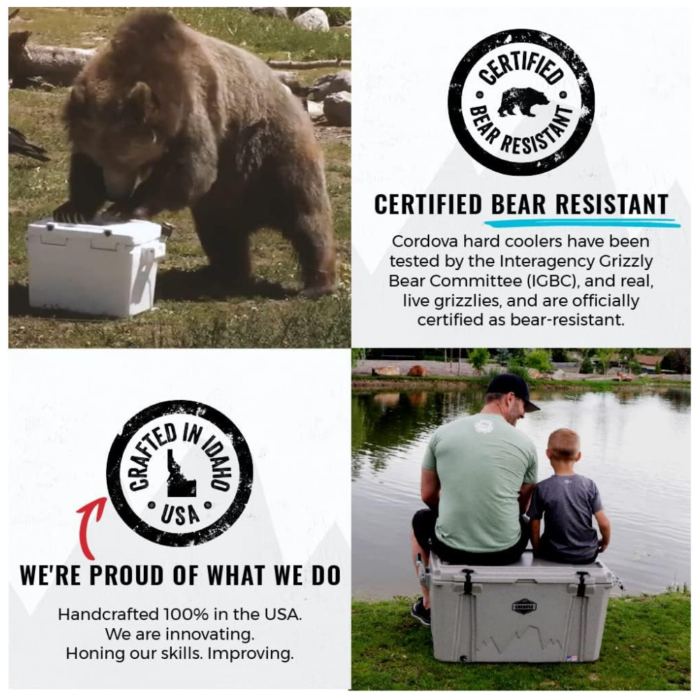 Cooler Térmico Portátil 88 Litros com Isolamento Cordova Outdoors Branco - Imagem 3