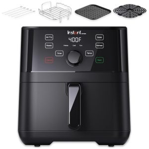 Vortex Fritadeira Elétrica AirFryer 5L com Painel Digital e Cesta Dupla 1500W 110V INSTANT POT 140 3080 01 Preto