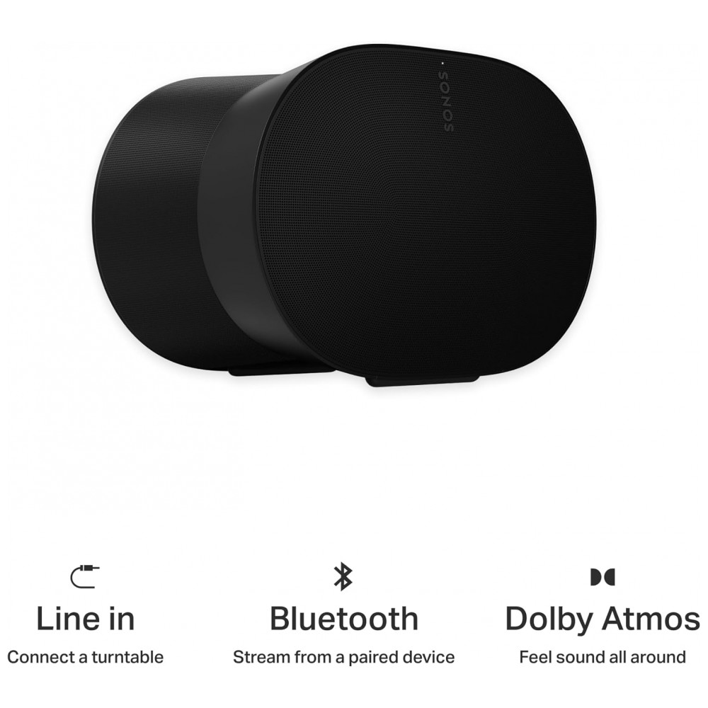 Sonos Era 300 Caixa de Som Inteligente com Dolby Atmos, Áudio Espacial 3D, Wi-Fi 6, Bluetooth 5.0, USB-C, Controle por Voz – Preto Fosco - Imagem 4