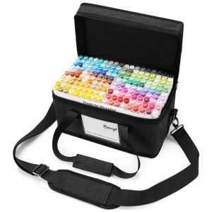Kit de Canetas Profissionais Permanentes com Bolsa para Transporte 180 Peças Bianyo