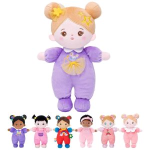 Boneca de Pano Macia Daisy com Roupa Roxa - Presente de Aniversário para Meninas - 254 cm de Pelúcia para Crianças e BebêsOUOZZZ