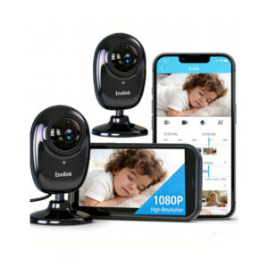 No WiFi Babá Eletrônica Envilink BMSNVI28-2 Preto 2 Câmeras Tela 2.8" 1080p