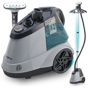 True Tidy PassadeiraSteamer e Vaporizador de Roupas Comercial de Pé de Tamanho Completo para Uso Pesado
