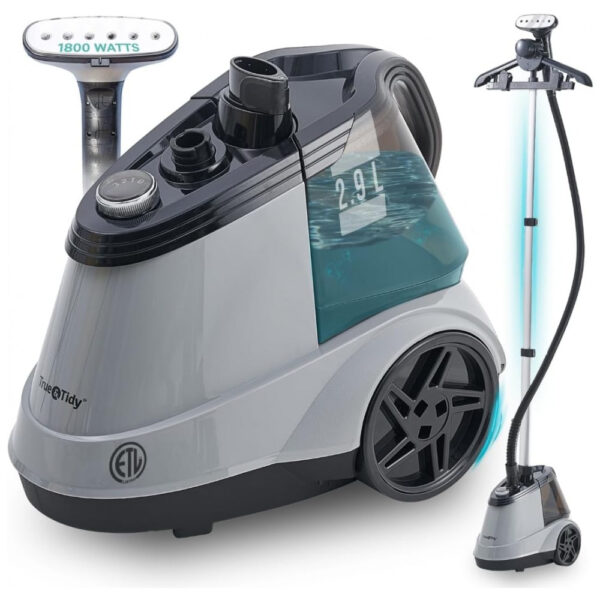 True Tidy Passadeira,Steamer e Vaporizador de Roupas Comercial de Pé de Tamanho Completo para Uso Pesado,
