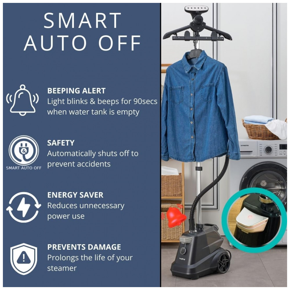 True Tidy AutoOff: Steamer,Passadeira e Vaporizador de Roupas Comercial - Imagem 2