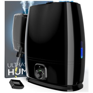 Umidificador Ultrassônico 6L com Função de Aromaterapia EVERLASTING COMFORT Humidifier for Bedroom Preto