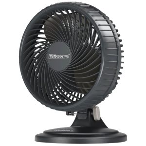 Ventilador de Mesa com 2 Velocidades 3 Lâminas Oscilação de 85 e Inclinação Ajustável de 20 110V HOLMES BLIZZARD Preto