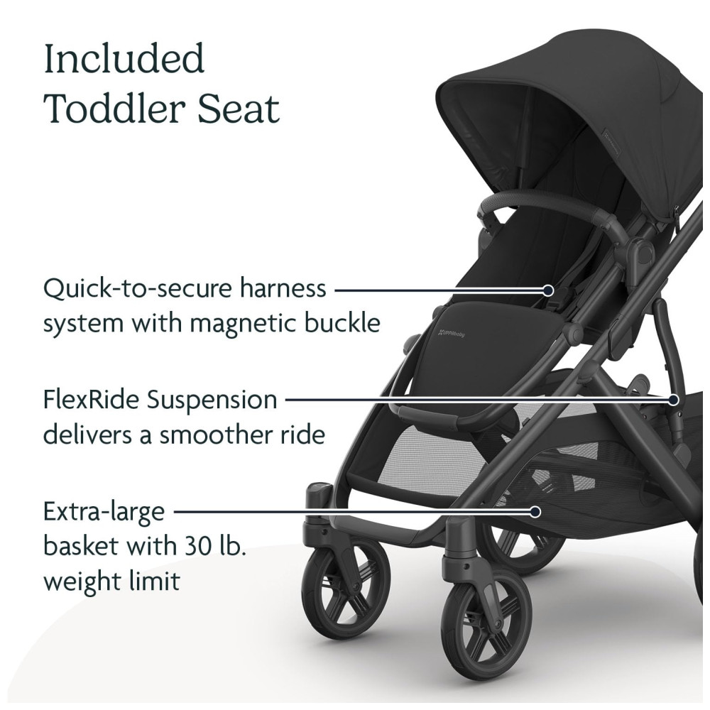 Carrinho de Bebê UPPAbaby Vista V3: Sistema Completo para Crianças - Assento Proteção Capa de Chuva - Tamanho Grande - Imagem 5