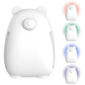 Purificador de Ar Infantil Pure Enrichment PureBaby Branco 4 Estágios HEPA Luz UV-C Luz Noturna 24m² PEAIRBER 110V