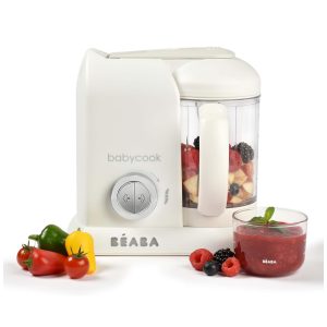 Processador de Alimentos para Bebês 4 em 1 com Desligamento Automático 110V 950W Beaba Branco