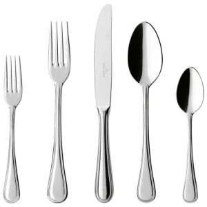 Conjunto de Talheres Charme e Elegância para Sua Casa com 5 Peças e Material de Aço Inoxidável Villeroy & Boch Prata
