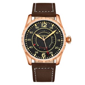Relógio Masculino Stuhrling Aviador 4002 Quartzo 42mm Marrom