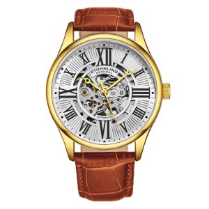 Relógio Masculino Stuhrling Atrium 3942 Automático 42mm Marrom
