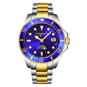 Relgio Japons Automtico Depthmaster 4048 42mm com Mostrador Azul de Dois Tons da Stuhrling