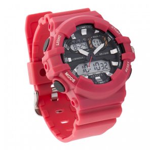 Relógio Masculino Digital Activa Pixel X Invicta 50mm Vermelho ACW496006