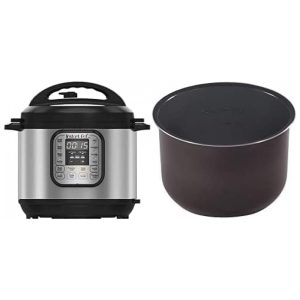 Panela de Pressão Elétrica 6 Litros 7 em 1 com Panela Interna Extra 110V Instant Pot Duo Prata
