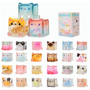 Blind Box Caixa SurpresaKit Surpresa Gato Quadrado: 3 Figuras em Cada Sacola - Brinquedos Colecionáveis de Caixa Misteriosa com GatosLuckjoy